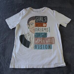 Forever Me Girls With Dreams Become Women With Vision T Shirt Cream XL Tee kids